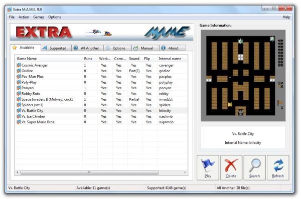 ExtraMAME Screen Shot